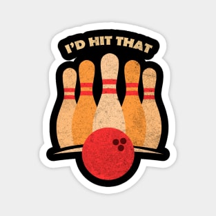 funny bowling Magnet