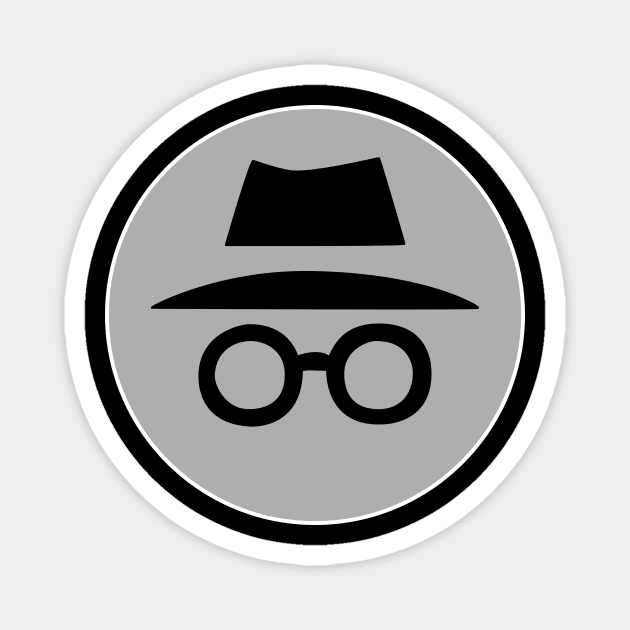 Funny Anonymous Computer Geek and Nerd | Private Mode Magnet by Cedinho