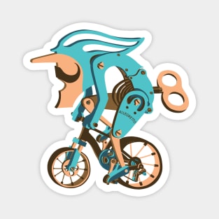 Elegant Clockwork MTB Magnet