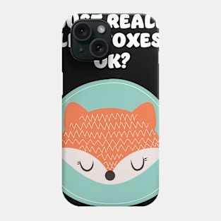 Fox Foxes Sleep Sleeping Watercolor Polygon Idea Phone Case