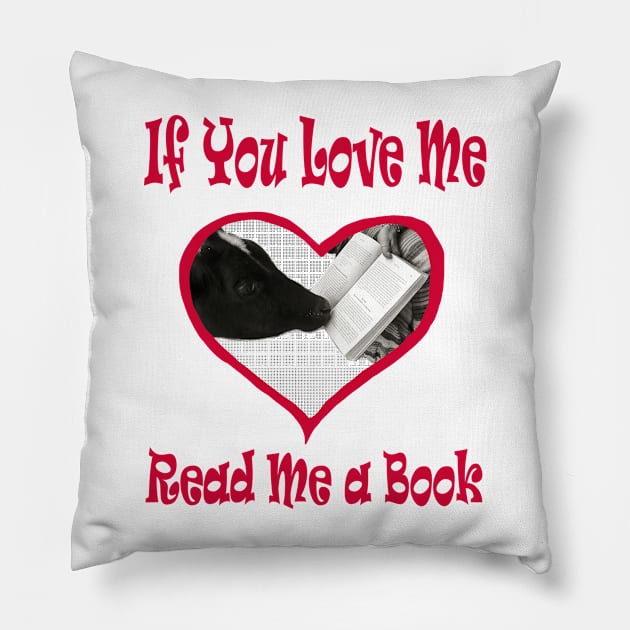 If You Love Me Read Me a Book Pillow by PlanetMonkey