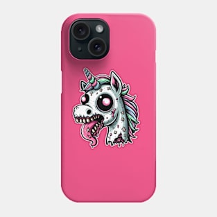 Zombie unicorn Phone Case