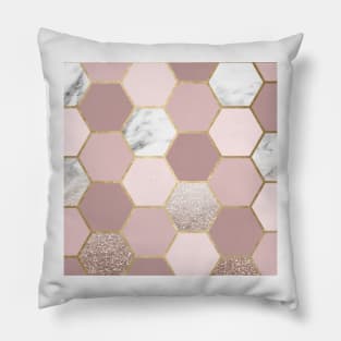 Sensations of the mind rose gold Pillow