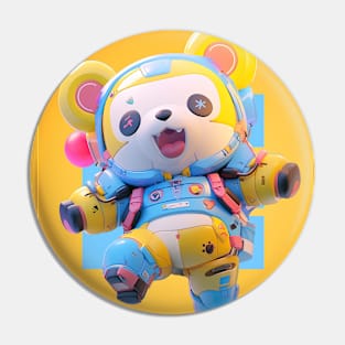 AKBLM - POWER JUMP KUMA | KAWAII ANIME MASCOT Pin