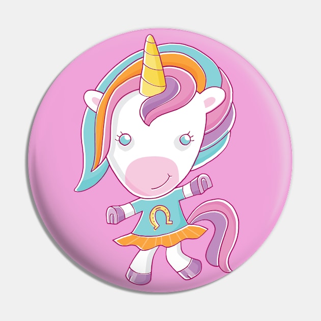 Cute Unicorn Pin by vaughanduck