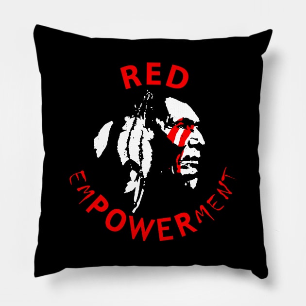 RED POWER 1 Pillow by GardenOfNightmares