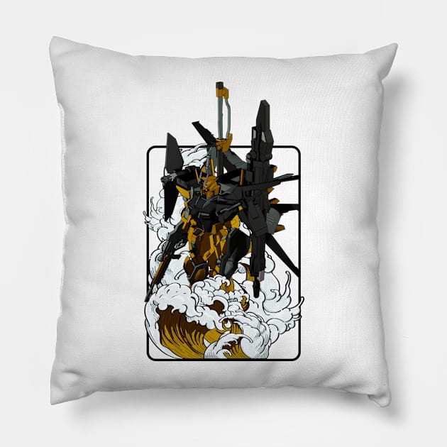 Golden Aile Strike Pillow by gblackid