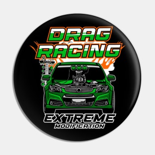 EXTREME DRAG RACE CAR Pin