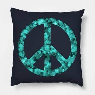 World Peace Sign Vibrant Art Graffiti Activist Pillow