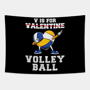 V is for Volleyball - Valentines Day Tapestry