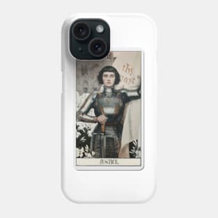 justice tarot card Phone Case