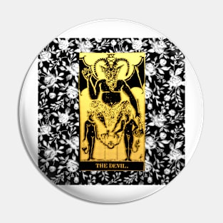 Floral Tarot Print - The Devil Pin