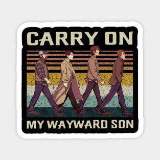 Carry On My Wayward Son Abbey Road, Winchester Supernatural Magnet