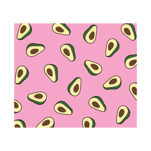 Avocado pattern in pink T-Shirt