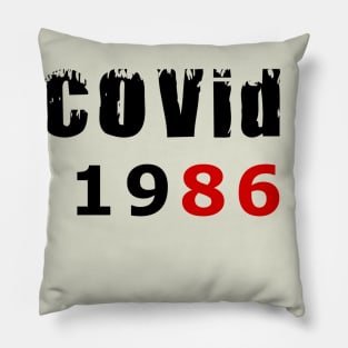 COVID 19 86 Birthday Party T-Shirt Pillow
