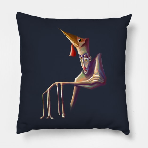 Class Clown Pillow by Yeti Slang 