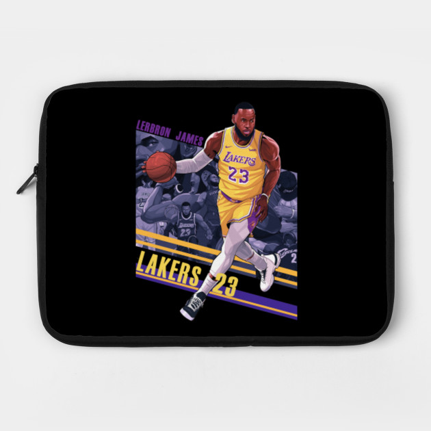 Lebron James Los Angeles La Lakers Nba Fans Gift Comic Design Lebron James Laptop Case Teepublic