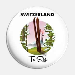 Switzerland to ski Pin