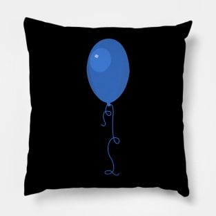 Single blue balloon Pillow
