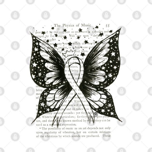 Thyroid Cancer Ribbon w/ wings- black by Polkadotdreamer