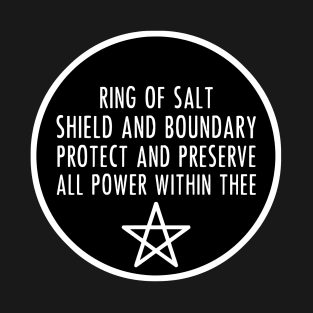 Ring of Salt Protection Pentagram T-Shirt