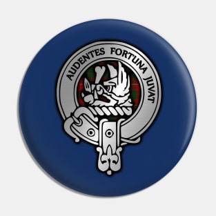 Clan MacKinnon Crest & Tartan Pin