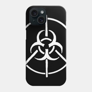 Peace Through Quarantine (white logo) Phone Case