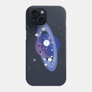 Space Ice Skating Phone Case