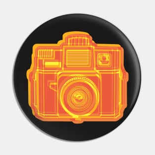 ISSF Society6 logo orange Pin