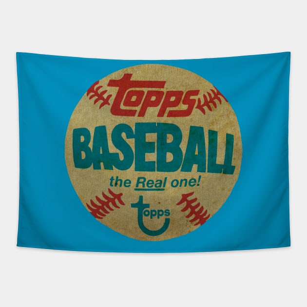 Retro - Topps baseball the real one topps Tapestry by kedaiadon