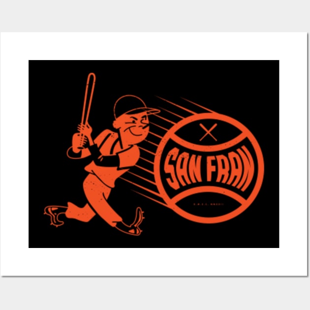 deadmansupplyco Vintage Baseball - San Francisco Giants (Orange Giants Wordmark) T-Shirt