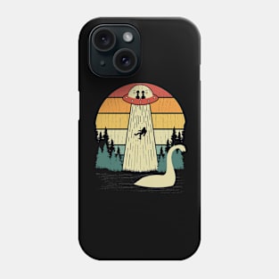 Bigfoot Ufo Abduction Loch Ness Monster Phone Case