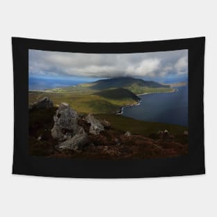 Croaghaun Mountain From Slievemore Tapestry