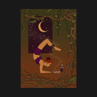 Yoga Witch Moon Spell T-Shirt