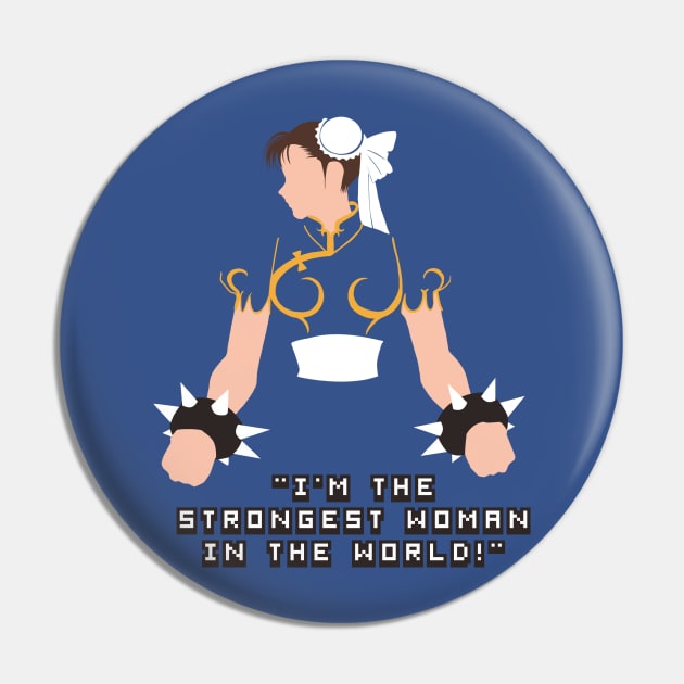 Chun li with im the strongest woman quote Pin by ahmedelsiddig