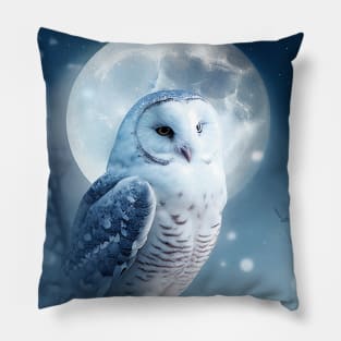 Owl Nature Outdoor Imagine Wild Free Pillow