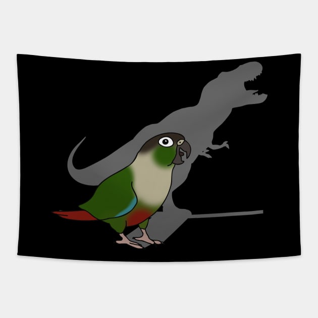 t-rex shadow - green cheeked conure Tapestry by FandomizedRose