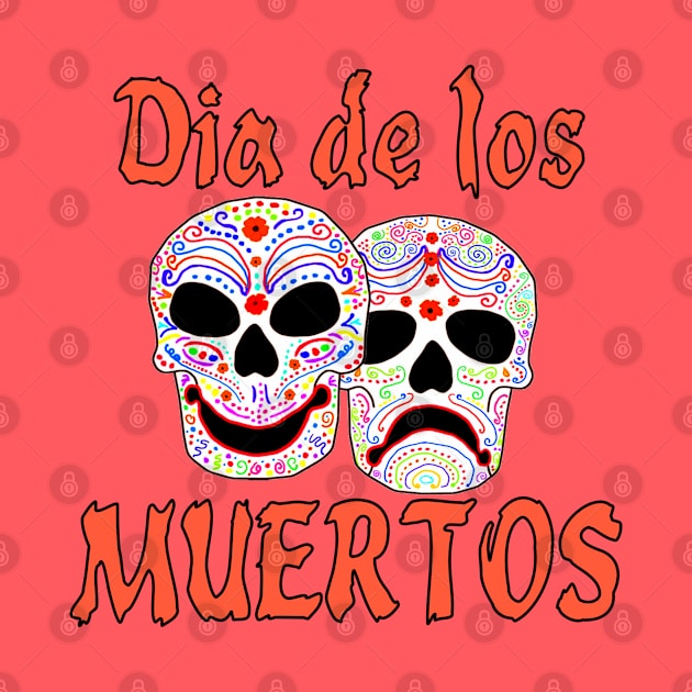 Dia de los Muertos Sugar Skulls by Jan4insight TeeStore