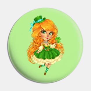 St. Patrick Chibi Pin