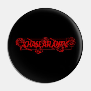 Chase Atlantic Red Rose Symbol Pin