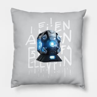 Alien energy block structure Pillow