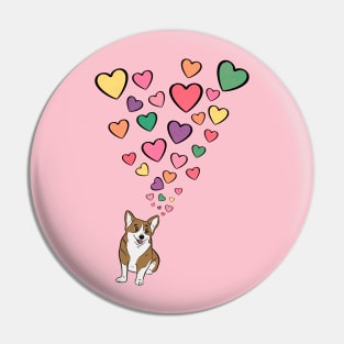 Corgi Valentine Pin