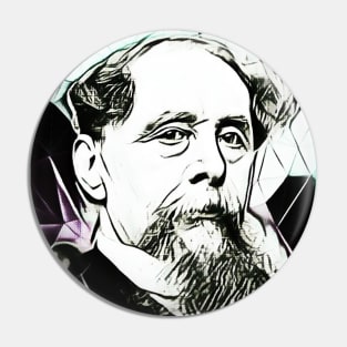 Charles Dickens Black and White Portrait | charlles dickens artwork 4 Pin