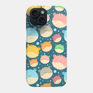 Colorful Puffer Fish Phone Case