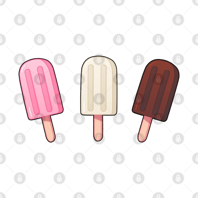 Neapolitan popsicles by leoleon