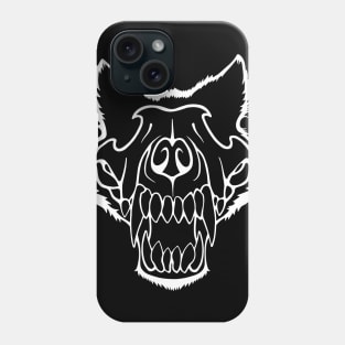 Wolf Skull White Phone Case