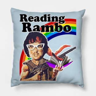 Reading Rambo Pillow