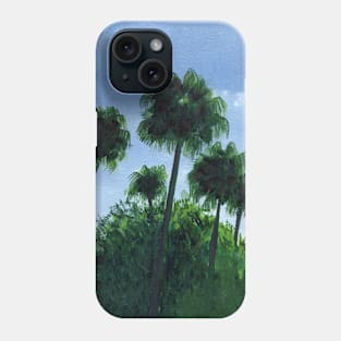 Palm trees landscape Phone Case