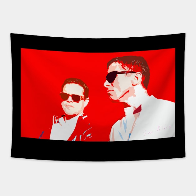 matt damon and christian bale Tapestry by oryan80