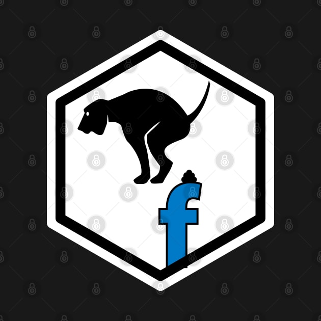 Facebook and trash !!! White and black version by Skull-blades